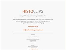 Tablet Screenshot of histoclips.de